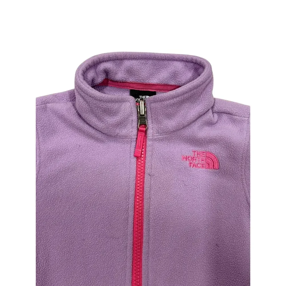The North Face Toddler Girl 3T Purple Full Zip Fleece Jacket